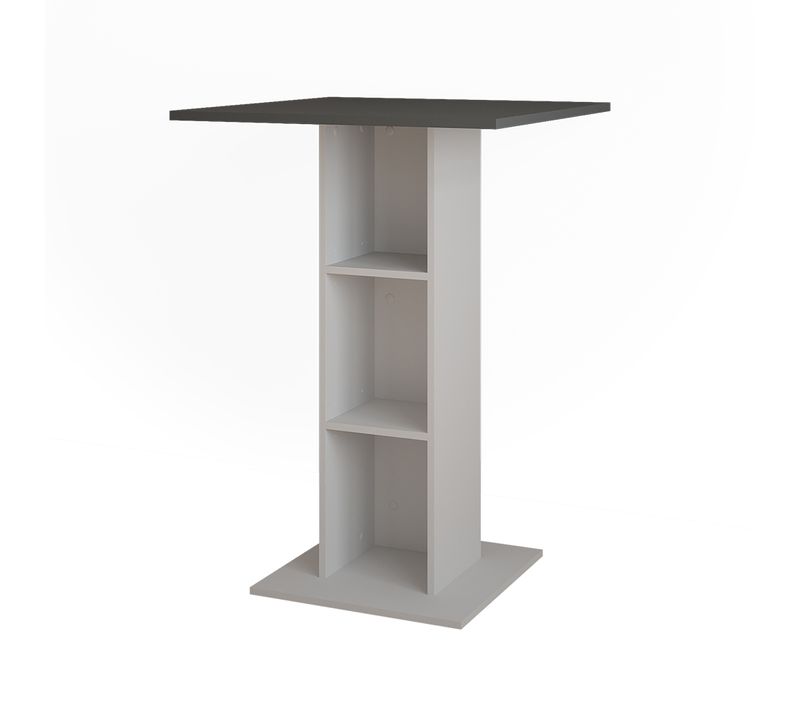 Table De Bar Repose 55348 Anthracite/blanc 75x75cm