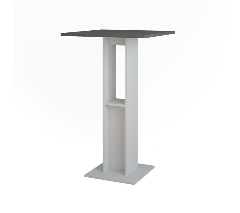 Table De Bar Repose 55578 Blanc/anthracite 65x65cm