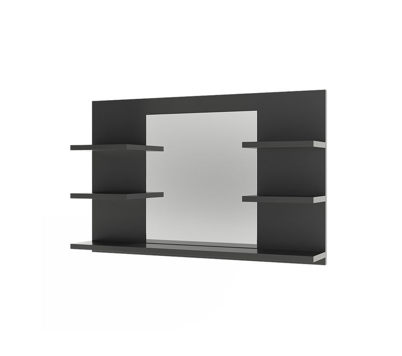 Armoire De Toilette Wilbur 56243 Anthracite 78x50cm Avec Des Étagères