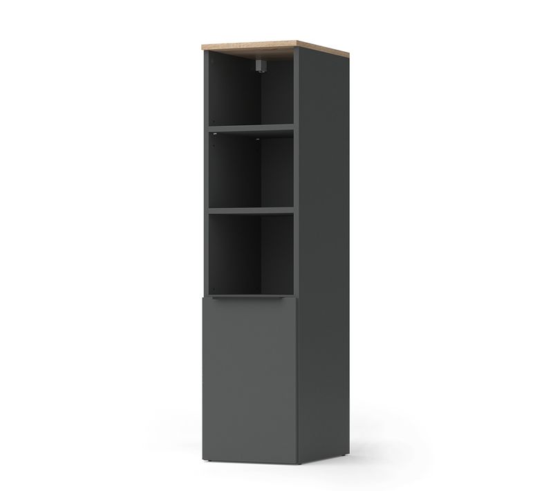 Armoire Universelle Wido 57435 Anthracite/sonoma 30.2x120cm Avec Une Porte