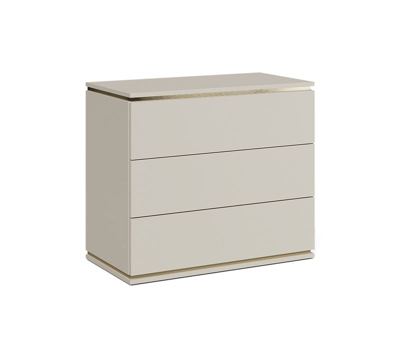 Commode Avec Tiroirs Linette 57965 Cachemire 80x70cm Avec 3 Tiroirs