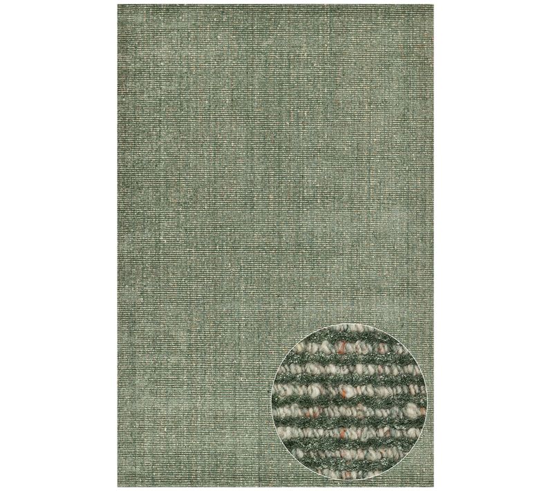 Tapis Uni Rayé Venus 120x180 Cm - Vert