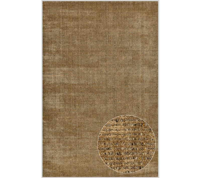 Tapis Uni Rayé Venus 120x180 Cm - Doré