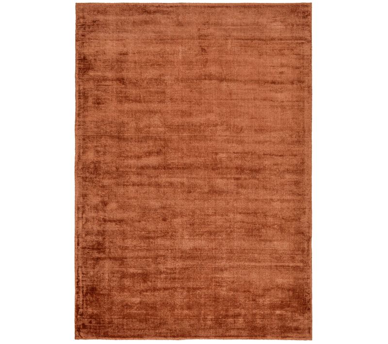 Tapis Brillant En Viscose Star 70x140 Cm - Cuivre