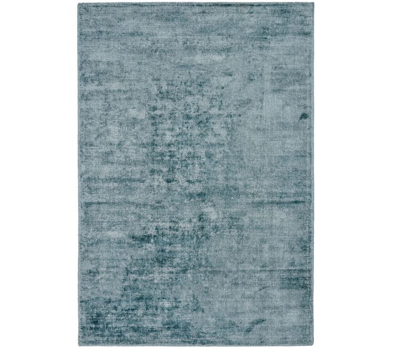 Tapis Brillant En Viscose Star 70x140 Cm - Turquoise