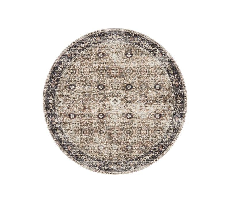 Tapis Lavable George Anthracite/taupe D. 160 Cm