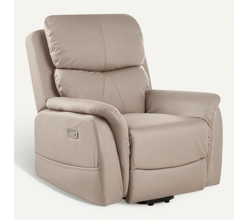 Fauteuil Inclinable électrique Glorie Massant simili Taupe
