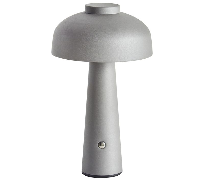Lampe De Table LED Sans Fil Agusan Avec Variateur Métal Gris
