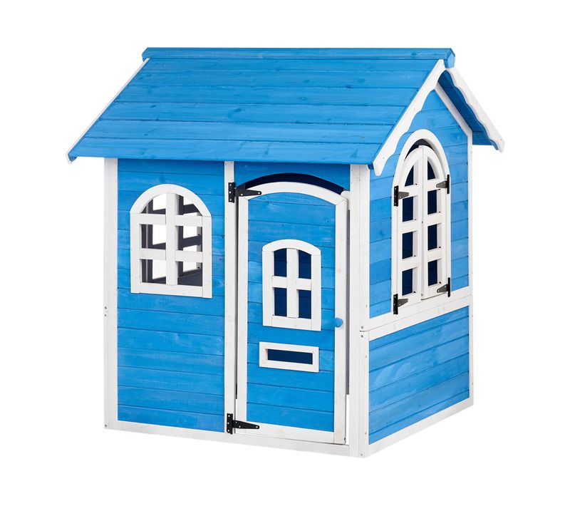 Cabane De Jardin Pour Enfants Kokkoni Bois De Sapin Bleu
