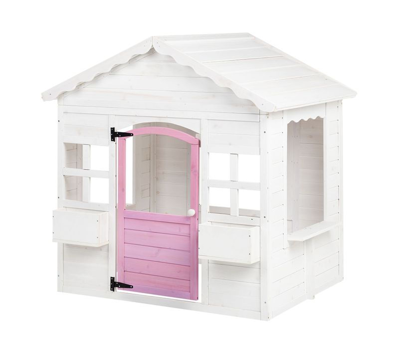 Cabane De Jardin Pour Enfants Nikaia Bois De Sapin Blanc