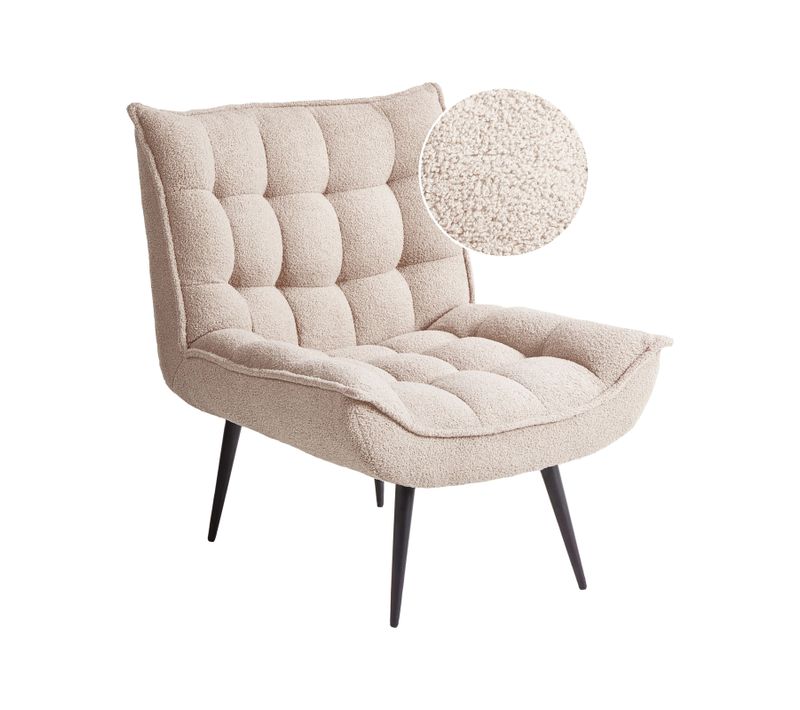 Fauteuil Alvesta Bouclé Beige
