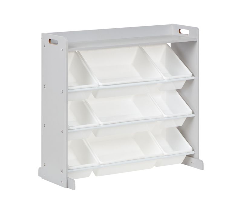 Étagère Avec 9 Bacs De Rangement Collie 78 Cm Gris