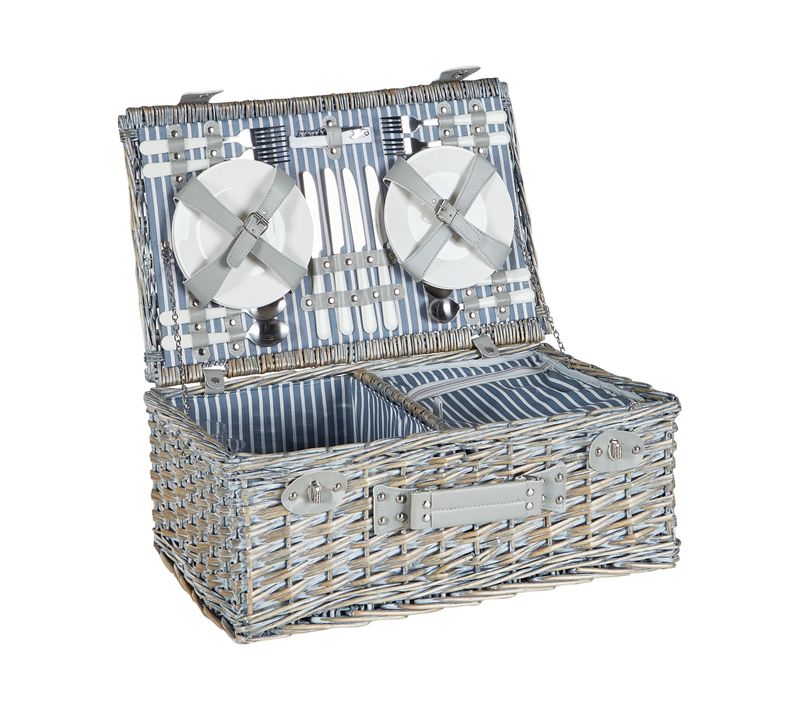 Panier De Pique-nique Figue Osier Gris