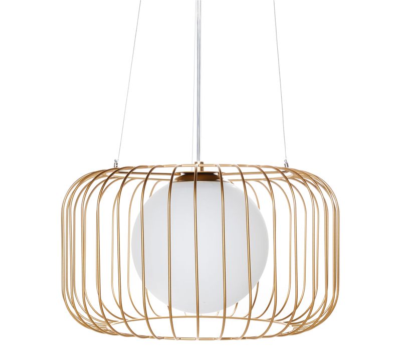 Lampe Suspension Bairoa Métal Doré