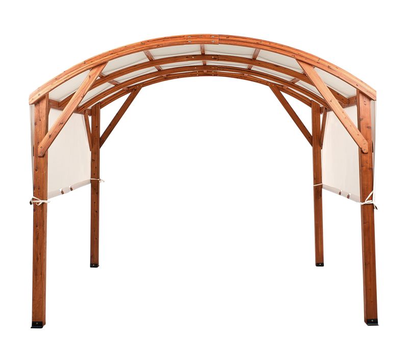 Tonnelle De Jardin Scopello Bois De Sapin 303 Cm 300 Cm Marron/beige