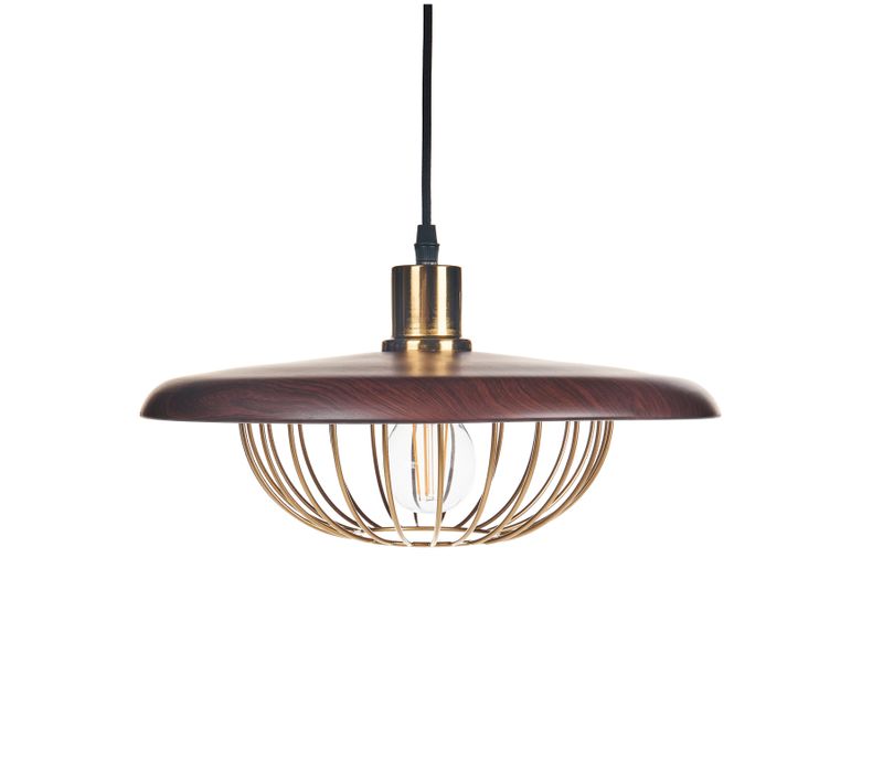 Lampe Suspension Tordillo Métal Doré