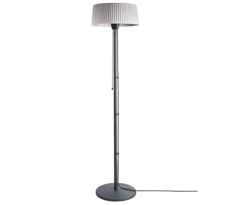 Chauffage De Terrasse Infrarouge Autoportant Varazze 1500 W Gris