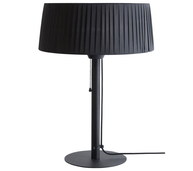 Chauffage De Terrasse Infrarouge Autoportant Olleria 1500 W Noir