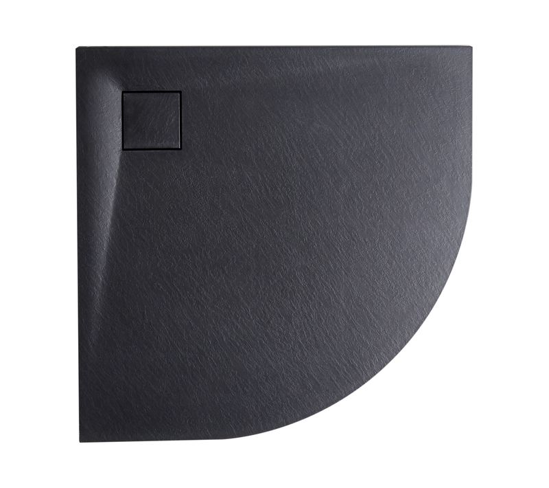 Bac De Douche Paron 80 X 80 X 3 Cm Noir