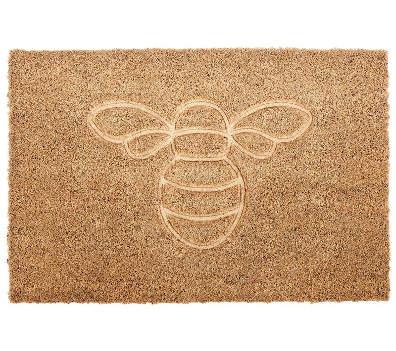 Paillasson Cavite Naturel 40 X 60 Cm Abeille Fibre De Coco