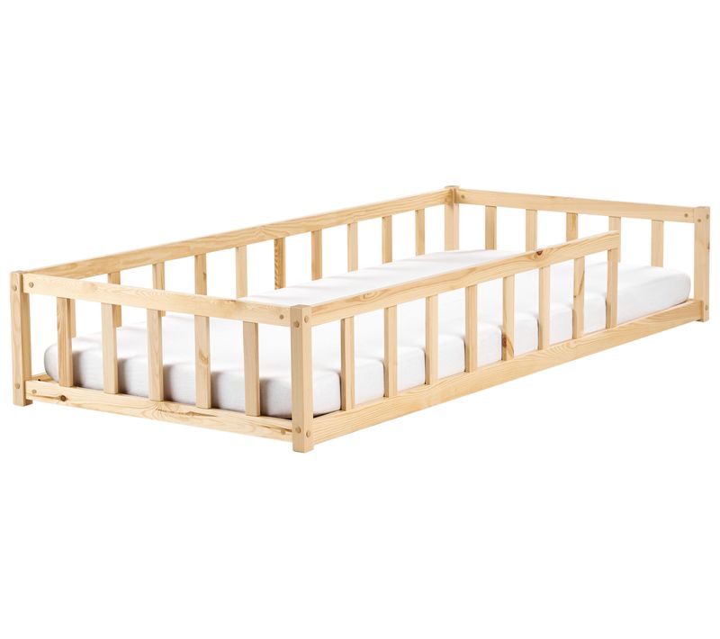 Lit D'enfant Bois De Pin Meymac 90 X 200 Cm Marron Clair