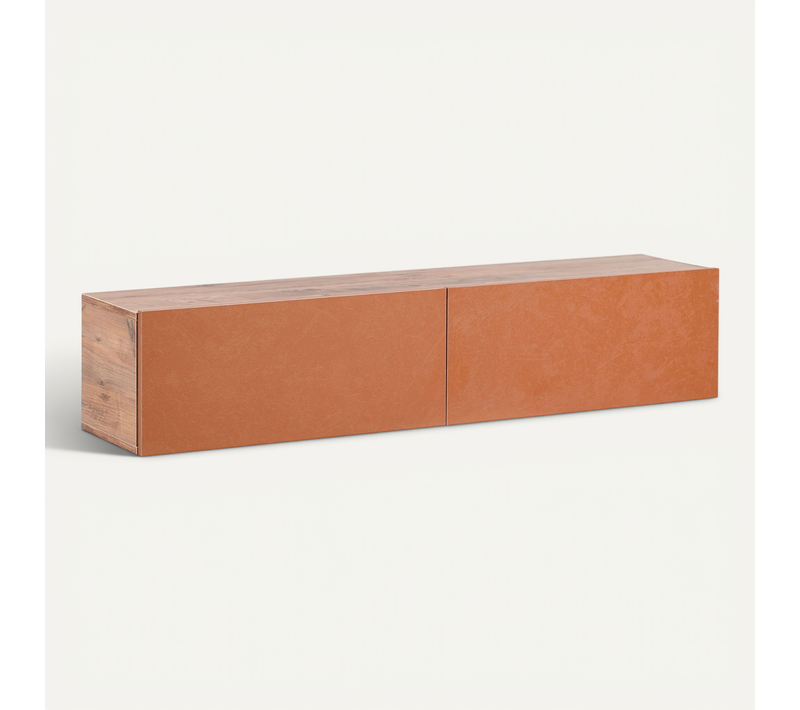 Meuble TV Mural 140 cm Gladstone Rouge