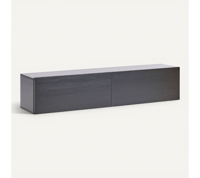 Meuble TV Mural 140 cm Gladstone Noir
