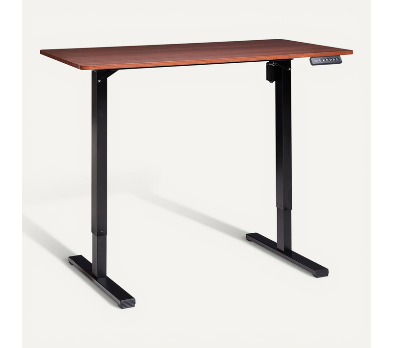 Bureau Réglable En Hauteur électriquement Tavares Marron/noir 120 Cm 60 Cm