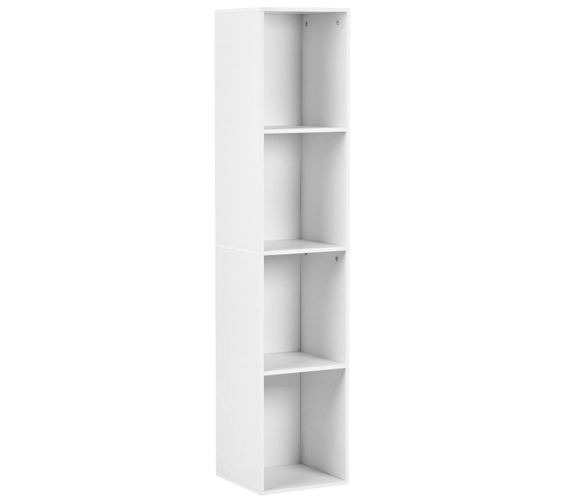 Bibliothèque 4 étagères Winnipeg 143 Cm Blanc