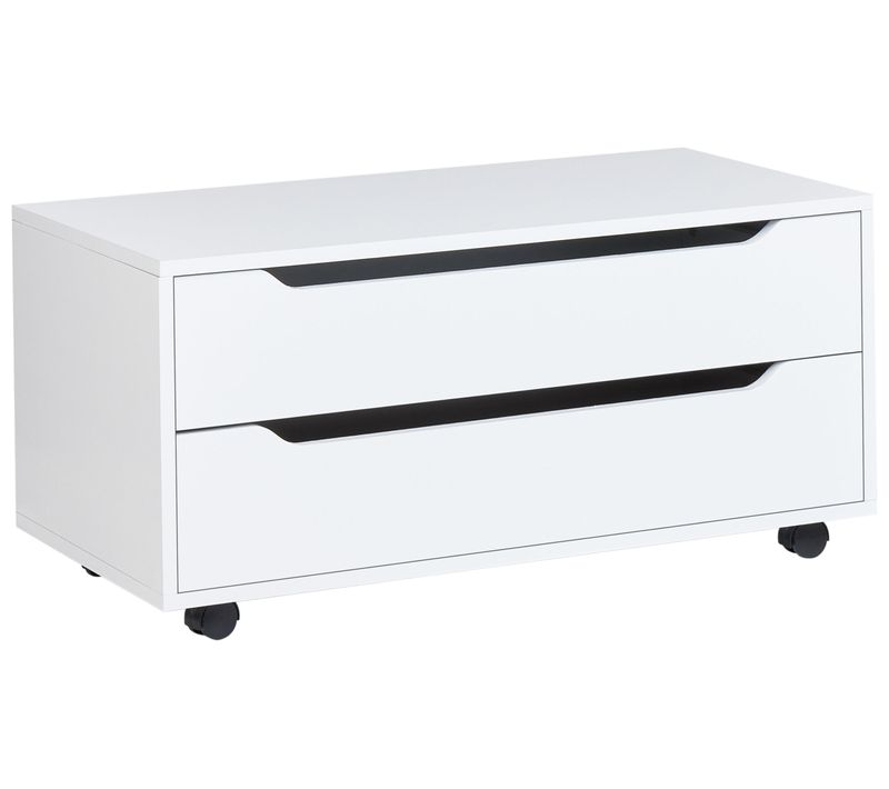 Meuble Haut Osasco Avec Roues 80 Cm Blanc