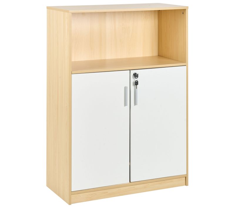 Meuble De Rangement Zehna Marron Clair/blanc