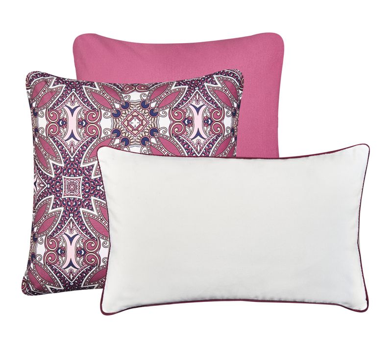 Lot De 3 Coussins D'extérieur Mirage Motif Oriental Multicolore