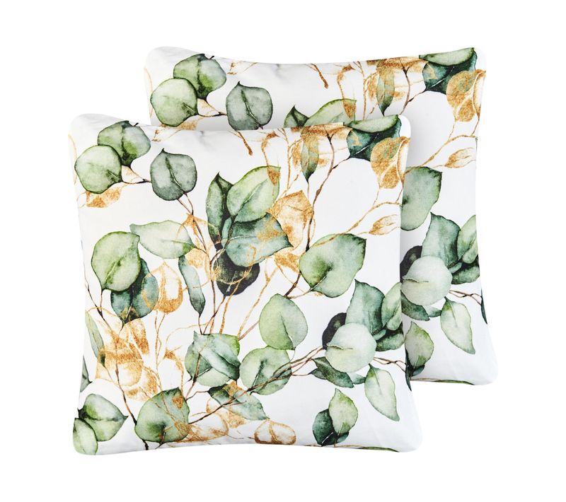 Lot De 2 Coussins D'extérieur Glade Motif De Plante 45 X 45 Cm Multicolore