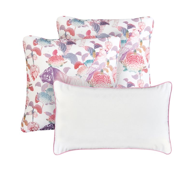 Lot De 3 Coussins D'extérieur Vivid Motif Floral Multicolore