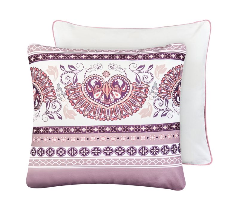 Lot De 2 Coussins D'extérieur TVista Motif Oriental 45 X 45 Cm Pourpre