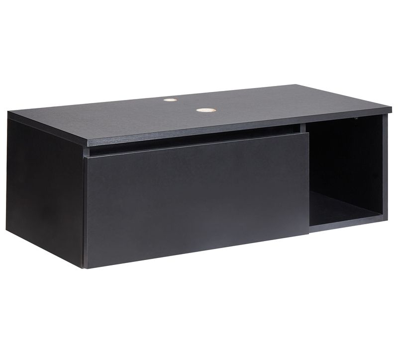 Meuble Lavabo Mural Rupanco 80 Cm Noir