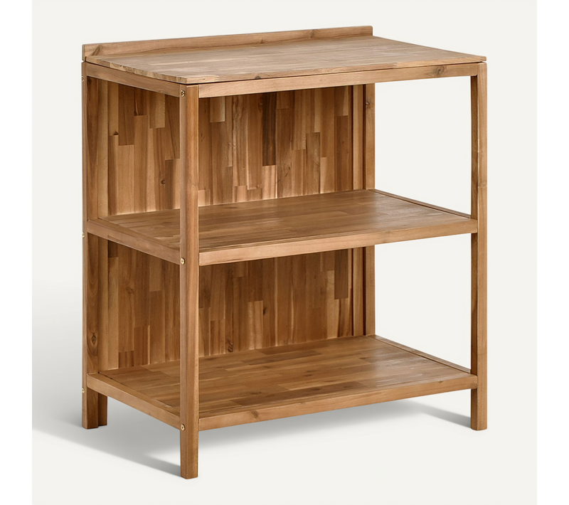 Ilot De Cuisine Extérieure 80 cm Venosa Acacia Marron