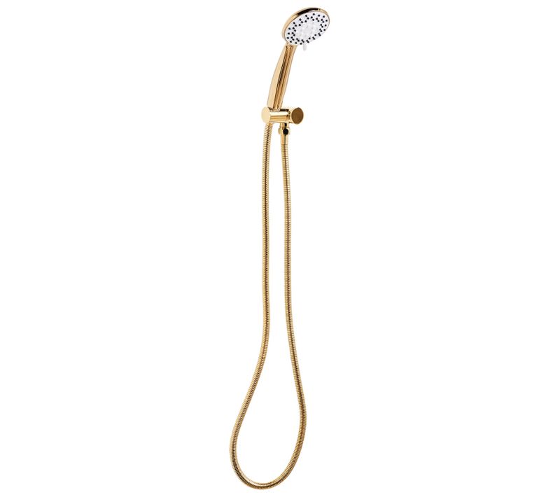 Kit De Pommeau De Douche Avec Tuyau Flexible Macay 3 Modes Doré