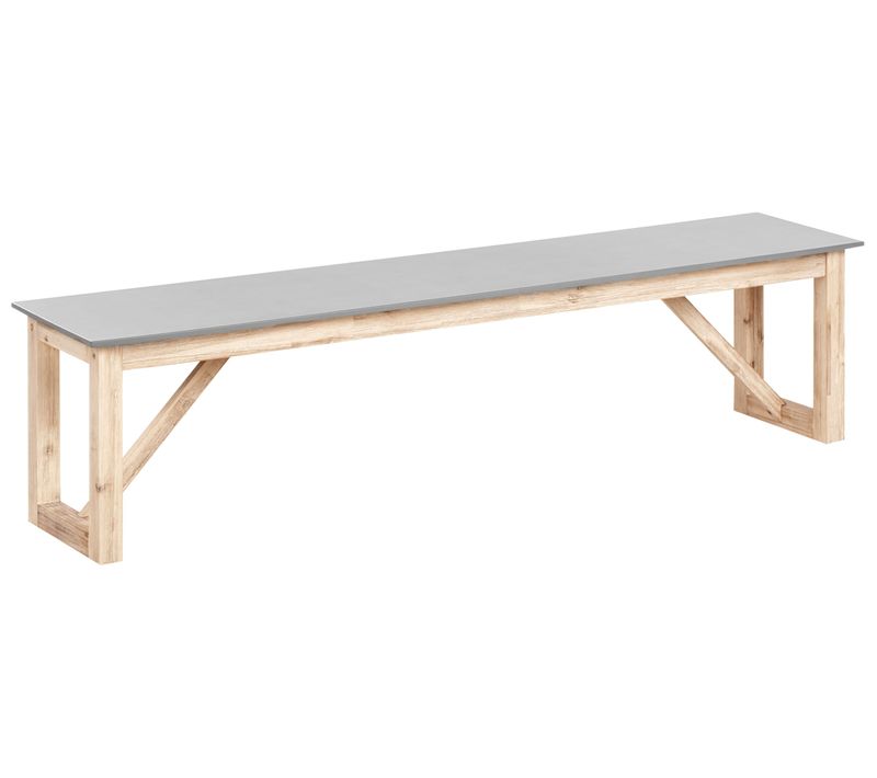 Banc De Jardin Notteri 180 Cm Béton Gris