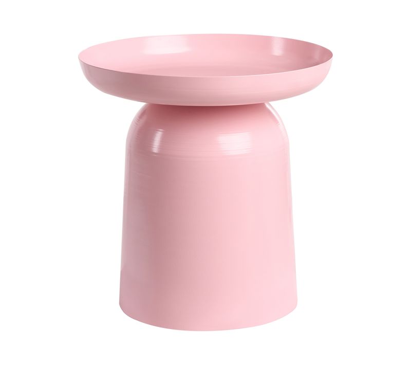 Bout de canapé Torrens Métal Rose Pastel