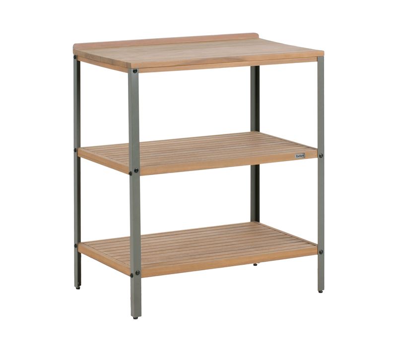 Ilot De Cuisine Extérieure Ivrea Bois D'acacia Certifié Marron