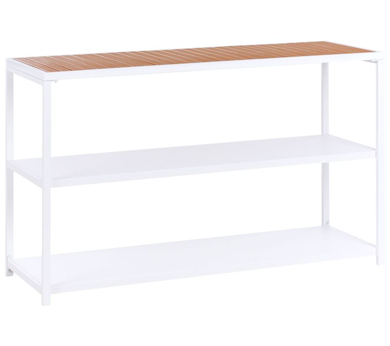 Ilot De Cuisine Extérieure Avetrana Métal Marron/blanc