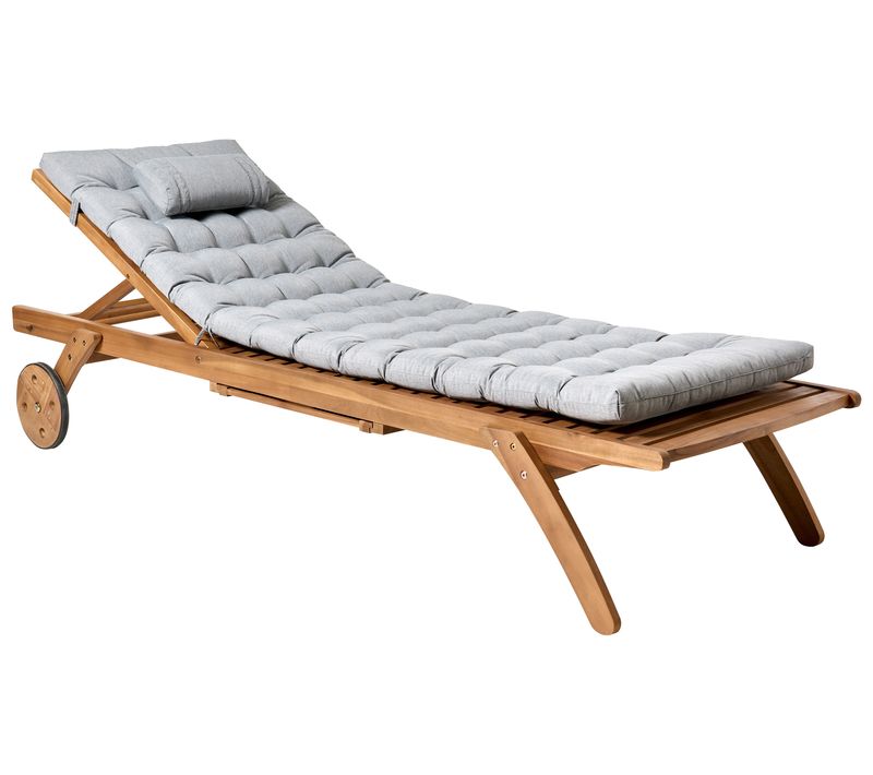 Transat Avec Coussin Cesana Premium Acacia Mélange De Gris