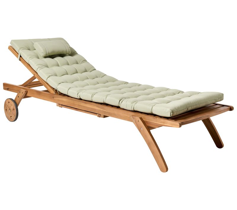 Transat Avec Coussin Cesana Premium Acacia Vert Clair