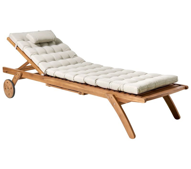 Transat Avec Coussin Cesana Premium Acacia Taupe