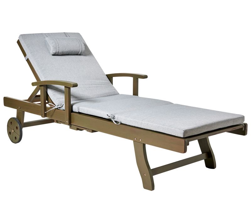 Transat Avec Coussin Amantea Premium Ii Acacia Mélange De Gris