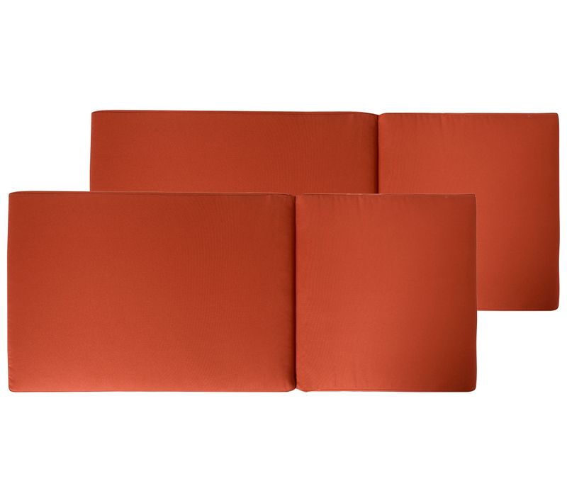 Lot De 2 Coussins De Jardin Java/amantea Premium 50 X 70 Cm Rouge