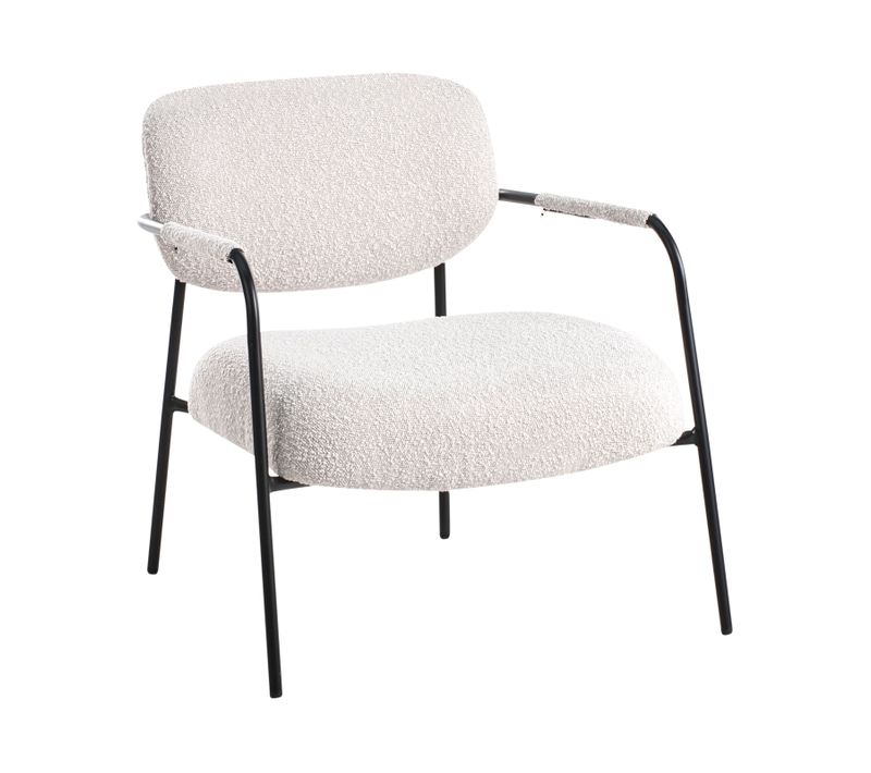 Fauteuil Ausvika Tissu Beige Clair