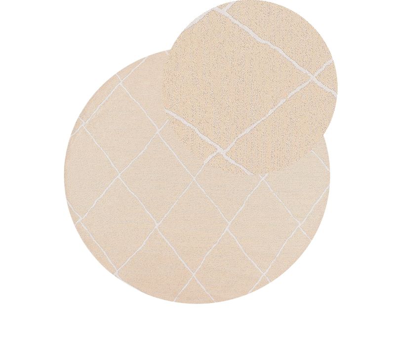 Tapis D'extérieur Gwalior Beige Ø 120 Cm