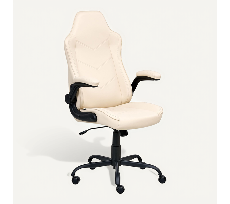 Chaise De Bureau Triumpher simili Blanc Cassé